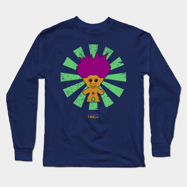 Troll Doll Retro Japanese Long Sleeve T-Shirt by Nova5